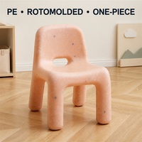 Fauteuil lounge multifonctionnel moderne en plastique rose pour enfants, idéal pour la salle à manger, l'hôtel, la salle de sport, le salon, la cuisine et les parcs