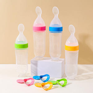 Cuchara <span class=keywords><strong>de</strong></span> Silicona Multifuncional <span class=keywords><strong>para</strong></span> Alimentación <span class=keywords><strong>de</strong></span> Bebés, Libre <span class=keywords><strong>de</strong></span> BPA, con Ventosa y Función <span class=keywords><strong>de</strong></span> Compresión <span class=keywords><strong>para</strong></span> <span class=keywords><strong>Cereal</strong></span> <span class=keywords><strong>de</strong></span> <span class=keywords><strong>Arroz</strong></span>, Gran Venta - Product Image 4