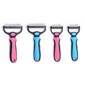 Spazzola <span class=keywords><strong>per</strong></span> la rimozione del pelo di animali domestici, pettine a doppia faccia <span class=keywords><strong>per</strong></span> la rimozione del pelo, taglierino <span class=keywords><strong>per</strong></span> nodi di pelo, strumenti <span class=keywords><strong>per</strong></span> la toelettatura di <span class=keywords><strong>cani</strong></span> e gatti - Product Image 5