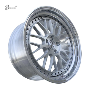 Jantes forgées Pengzhen <span class=keywords><strong>Sick</strong></span> Custom Deep Dish en alliage 6061-T6, finition argent brossé, entraxe 5x130, avec rebord échelonné, pour Porsche 911 - Product Image 2