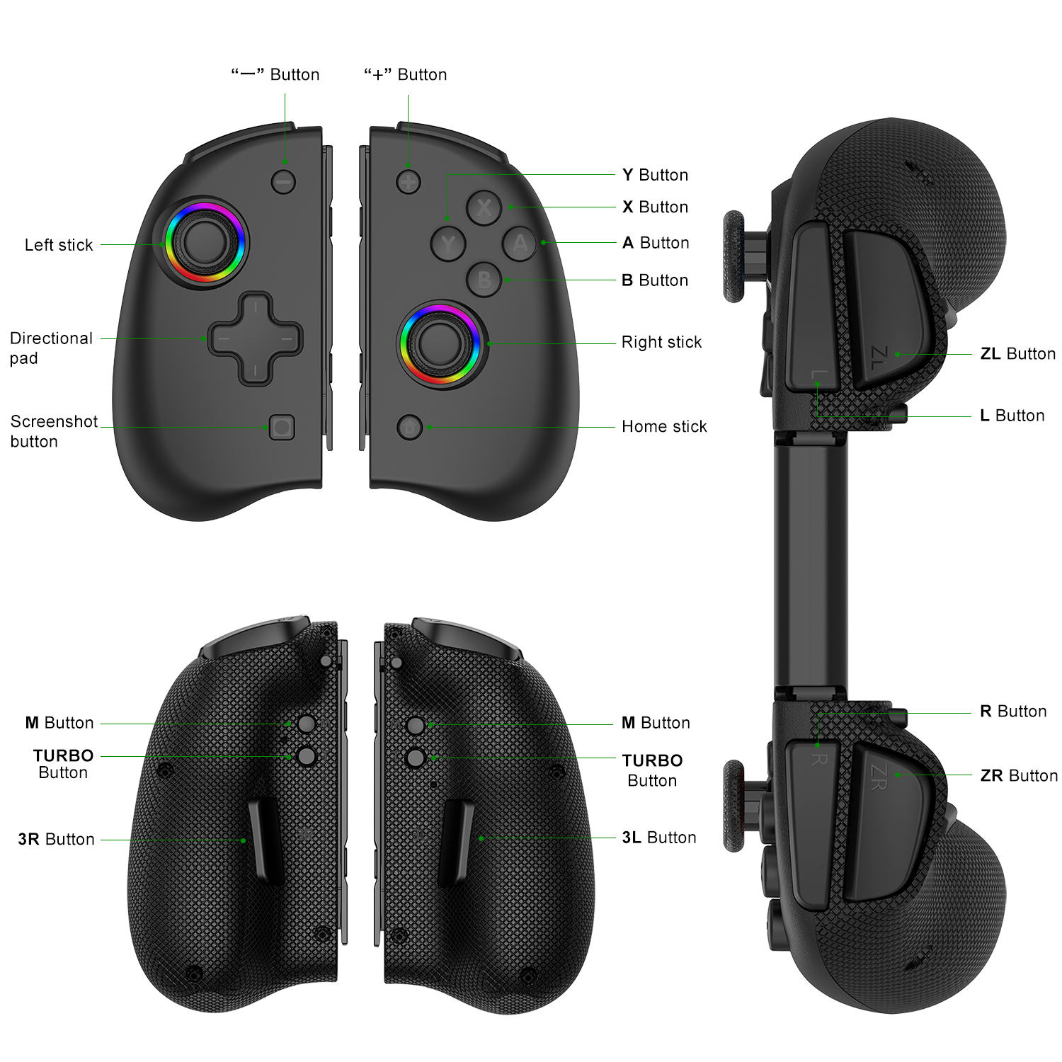 Switch Wireless Left and Right Controller Joysticks by Storm