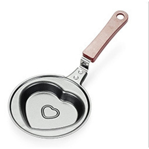Mini Heart-shaped Metal Frying <b>Pan</b> Non-Stick Enamel Coating Small Kitchen Cookware Breakfast <b>Pan</b> - Product Image 5