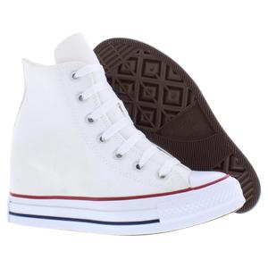 Zapatillas Converse Chuck Taylor All Star Wedge High para Mujer, Blancas, Rojas y Azul Marino, de Lona - Product Image 4