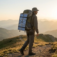 Chargeur solaire pliable ultra-léger Sunflex SFS-T pour la randonnée et le trekking, 32W, IP67, étanche, panneau solaire à perovskite à 18%, trekking