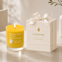 Boîte-cadeau de luxe en cire de soja parfumée à marque privée pour cadeau de mariage, fournisseur OEM en gros