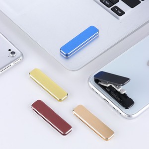 CustomอลูมิเนียมUltra-Thinโทรศัพท์Multi-มุมสนับสนุนฟังก์ชั่นที่มองไม่เห็นมินิแหวนหัวเข็มขัดแบบพกพา - Product Image 1
