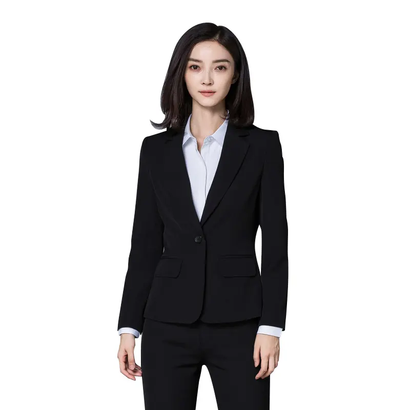 Fashion Women'S Professional Suit Long Sleeve Autumn New Student Interview Coveralls Suit Two Piece Formal Women'S Suits