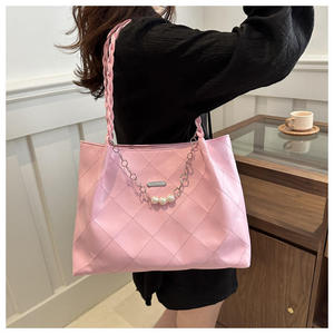 Nuevo bolso minimalista con forro de poliéster PU, bolso de hombro moderno para mujer, gran capacidad - Product Image 4