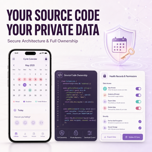 Développement d'une application personnalisée de suivi des règles pour femmes, compatible iOS et Android, avec suivi du cycle et prédiction de l'ovulation, LionCreate - Product Image 5