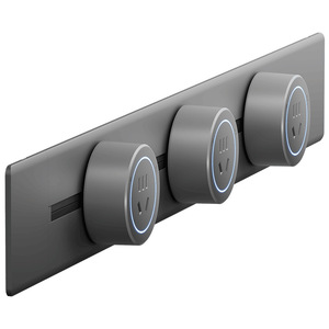 Ultra Thin Track <b>Socket</b> 32A Aluminum Alloy Recessed Power Strip For Office Desktops - Product Image 2
