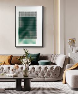 Décoration d'intérieur moderne luxe encadré oeuvre 3D fait à la main acrylique mur Art abstrait géométrique décoratif peintures salon - Product Image 6