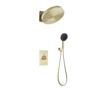 Nouveau robinet de douche mural à température constante avec cascade d'eau de pluie