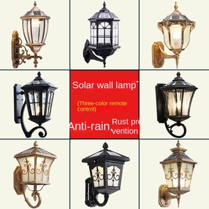 Lámpara de pared cuadrada de aluminio de acero inoxidable LED IP65 Simple moderna blanco cálido CCT vidrio tira larga diseño pasillo al aire libre Villa - Product Image 1