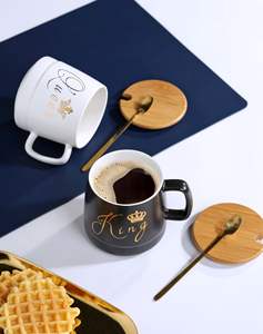 Nouvelle Tasse en Céramique de Porcelaine Haut de Gamme Écologique 425ml Style Moderne et Simple avec Couvercle en Bois – Offre Spéciale - Product Image 5