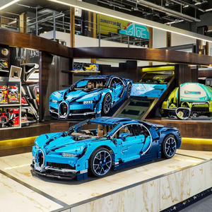 Bugatti Veyron xe thể thao khối xây dựng Bộ đồ chơi đua xe khó khăn cao cho người lớn và bé trai xe thể thao người lớn lắp ráp - Product Image 5
