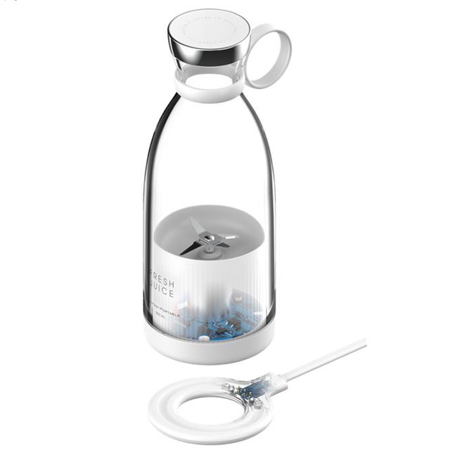 Portable 350ML Stainless Steel Juicer Blender USB Battery Powered OEM Household Use 20000 RPM 50W Mini Travel Bottle