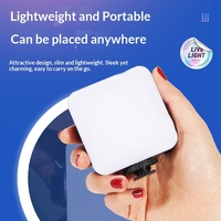 Lampe de remplissage LED HXC RVB pleine couleur, portable pour photographie, vlog, lumière Tofu, intensité réglable, batterie au lithium 5W