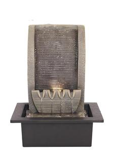 <span class=keywords><strong>Fontaine</strong></span> <span class=keywords><strong>murale</strong></span> moderne Zen en résine avec cascade et lumière LED, <span class=keywords><strong>fontaine</strong></span> d'eau <span class=keywords><strong>de</strong></span> bureau pour la maison et le bureau - Product Image 1