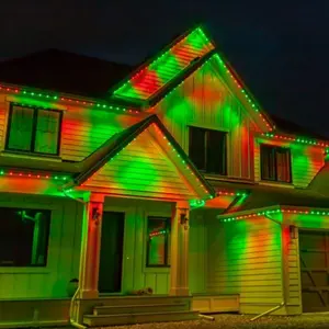 Luzes de tira led inteligentes 5050 rgb, wifi, para decoração de natal, para áreas externas