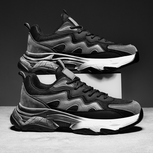 Zapatillas Deportivas Casuales de Hombre, de Caña Alta, con Parte Superior de Microfibra, Suela de Goma PU, Impermeables y Transpirables para Caminar en Verano - Product Image 4