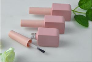 Esmalte de uñas negro de vidrio transparente personalizado de 15ml, botella de vidrio vacía para esmalte de uñas con cepillo - Product Image 3