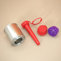 Bidon métallique vide de 350 ml anti-fuite pour huile moteur, avec logo personnalisé, pour additifs de carburant – Vente en gros