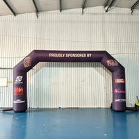 Arche gonflable en tissu Oxford pour course en montagne, événement sportif, publicité et décoration commerciale