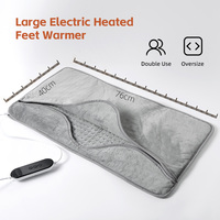 Coussin chauffant électrique extra large super chaud Chauffe-pieds à chauffage rapide avec protection contre la surchauffe Thermostat réglable pour usage domestique