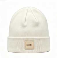 Gorro de Punto Computarizado con Apliques Geométricos a Rayas LEMON, 100% Acrílico, Unisex para Adultos, 58-60CM, Ideal para Viajes