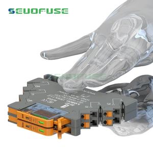 真新しい本物製品6mm超薄型デザインタイプリレーホルダーLED 6A DC12 24Vマイクロリレー中間リレーに使用 - Product Image 6