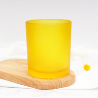 Bocaux à bougies en verre aromatique à large ouverture, colorés, noir mat, blanc, réutilisables, transparents, givrés, imprimés à l'écran, personnalisables, en bambou, en bois