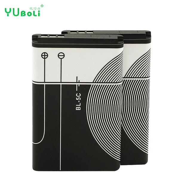 Super Slim BL-5C 800mah High Quality 3.7v 1020mAh BL-5C for Nokia 1000 1010 1108 1208 Bl 5c Rechargeable Battery