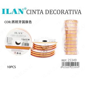 Nastro Decorativo Ilan 1,5 Cm X 2,7 M Colori Bandiera Spagnola 10 Pezzi - Product Image 1