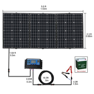 中国製ソーラーキットセットキャンプソーラー注ぐ太陽エネルギー深セン独自のソーラーパネルプレート価格表 - Product Image 3