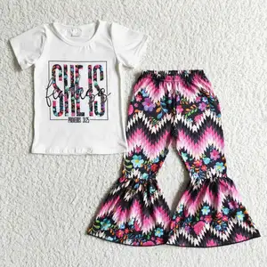 Kids wholesale boutique clothing infant girls ready to ship no moq summer clothing children cheap outfit baby clothes