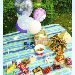 Manta de picnic plegable personalizada extra grande, impermeable, a prueba de arena, para acampar al aire libre, senderismo, portátil y plegable. - Product Image 3