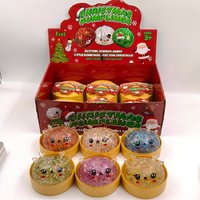 Jouets anti-stress de Noël en forme de boulettes, boîte mystère surprise, jouet compressible et moelleux pour soulager le stress, cadeau