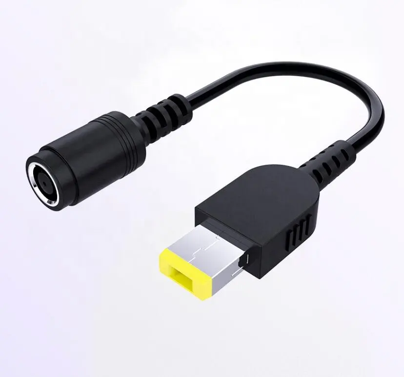 7.9*5.5mm Putaran Jack untuk Square Plug Akhir Adaptor Pigtail Charger Power Adaptor Converter Kabel Untuk IBM untuk lenovo Thinkpad