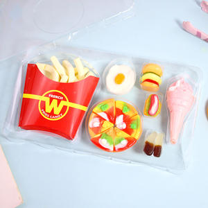המבורגר סוכריות גומי לילדים המבורגר וביצה להעמיד פנים לשחק צעצועים פירותי בטעם פירות סיטוני חטיפים - Product Image 4