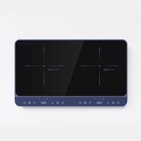Cuisinière à induction à 2 brûleurs OEM ODM portable pour la maison/hôtel Cuisinière électrique à induction 3400W Plaque chauffante électrique multifonction