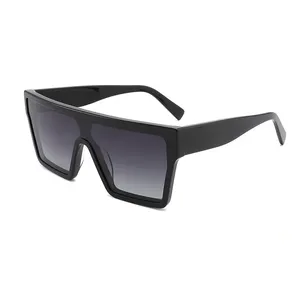 Gafas de sol de diseño para hombre y mujer, lentes de sol de moda polarizadas de acetato de gran tamaño, color blanco, 2022