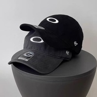 Casquette de baseball unisexe GN style américain inspirée d'Instagram, effet délavé vintage, broderie 47, design couple, coupe oversize polyvalente