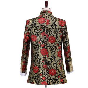 Nouveau <span class=keywords><strong>costume</strong></span> pour <span class=keywords><strong>homme</strong></span> en trois <span class=keywords><strong>pièces</strong></span>, style européen <span class=keywords><strong>vintage</strong></span>, Renaissance, antique, imprimé floral, <span class=keywords><strong>costume</strong></span> de scène Prince Charmant pour <span class=keywords><strong>homme</strong></span> - Product Image 6