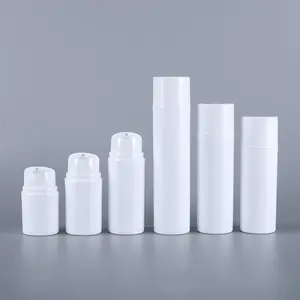 30ml 50ml 80ml 100ml 120ml 150ml blanc pompe sans air bouteille crème pour le visage émulsion lotion bouteilles sans air