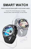 Montre connectée G54 avec écran TFT de 1,45 pouce, étanche IP67, assistant vocal IA Android, bracelet en gel de silice, suivi sportif et santé, réponse aux appels, boussole