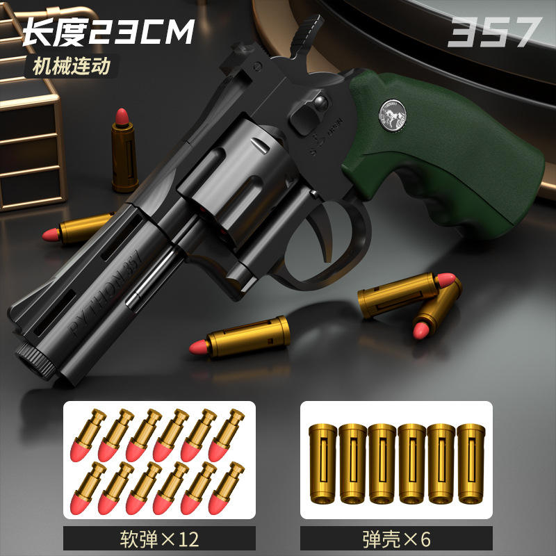 Magnum 20230B Revolver, Noir/Vert (Modèle Intermédiaire)