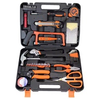 Kit d'outils à main professionnels pour la maison, 46 pièces, multifonctionnel, pour réparation domestique, ensemble d'outils de quincaillerie, étui de rangement portable, OEM, haute teneur en carbone