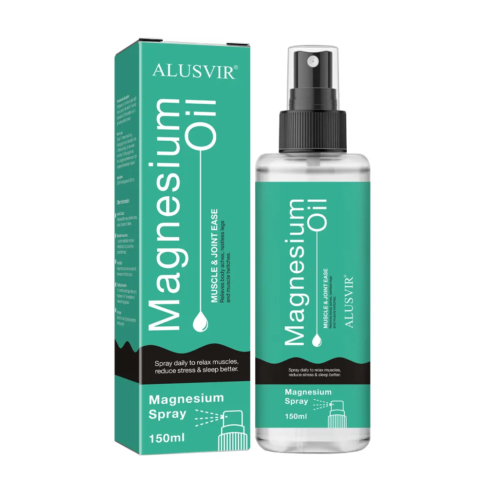 Spray de aceite de cloruro de magnesio orgánico puro de etiqueta privada para niños vegano Natural a granel tratamiento de cuidado corporal de niebla para dormir en los pies con MSM