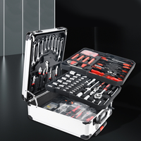 186 pièces ensemble d'outils ménagers Kit d'outils de réparation automatique boîte à outils et roues combinaison d'outils à main Kit d'outils à main ensemble boîte