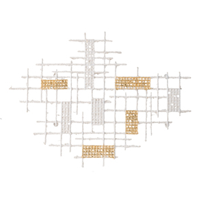 Wall Decor 31.7x1.6x23.6 In Abstract Geometric Design For Modern Home Interior - Product Image 2